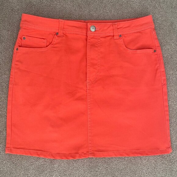 Mini skirt bright orange size S - Picture 1 of 4